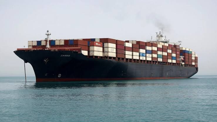 Iran Says Naval Mine Sank Container Ship Carrying 2,500 Containers in Strait of Hormuz